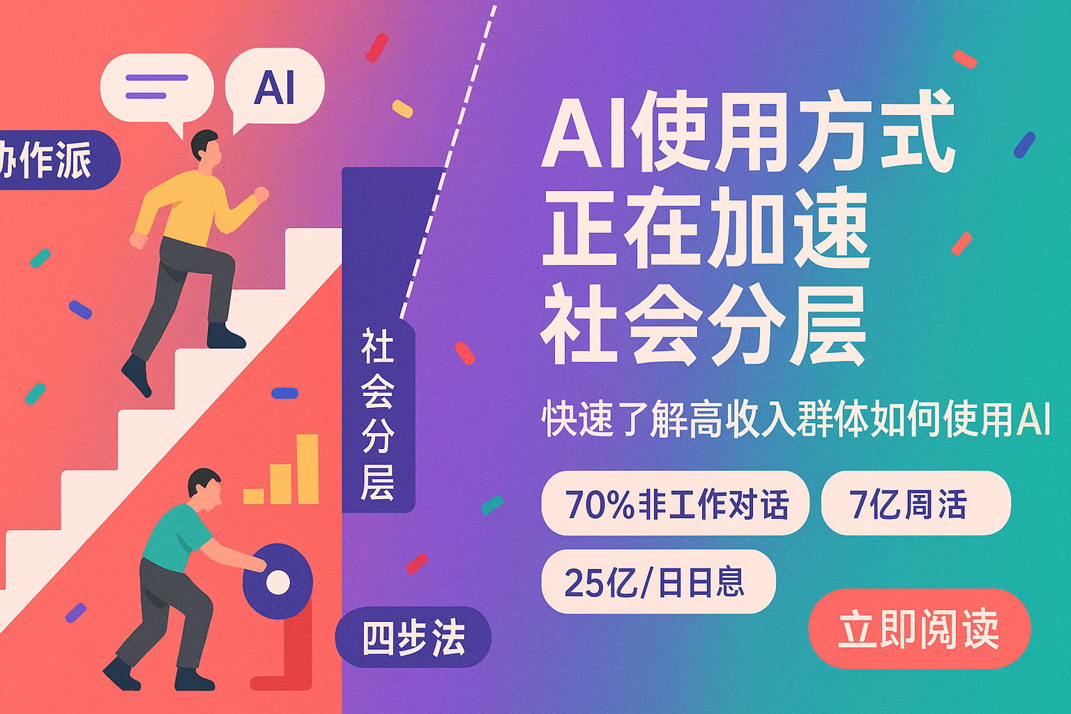 AI正在加速社会分层，快速了解高收入群体如何使用