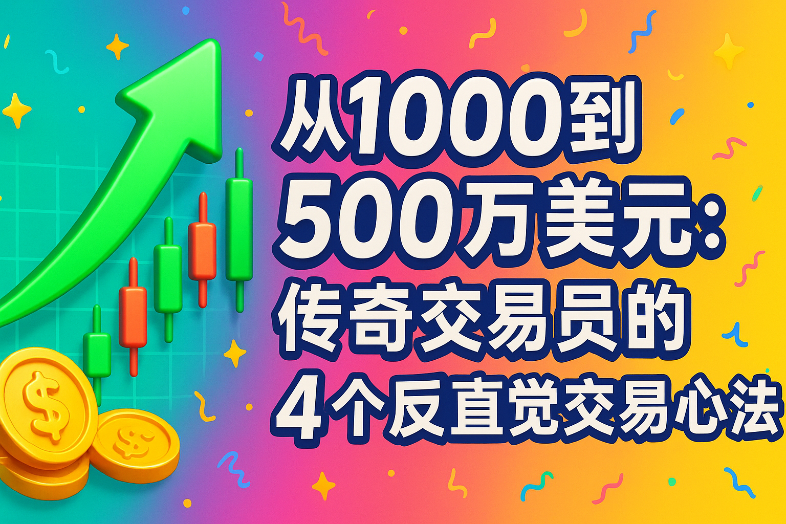 从1000到500万美元：传奇交易员的4个反直觉交易心法