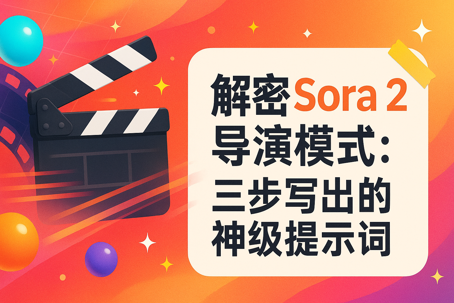 解密Sora 2导演模式：三步写出的神级提示词