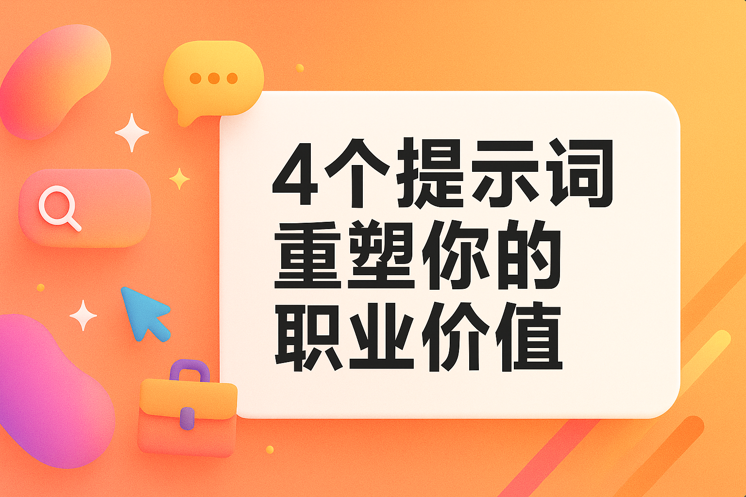 4个提示词重塑你的职业价值