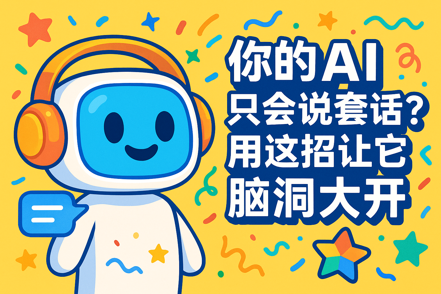 你的AI只会说套话?用这招让它脑洞大开 你的AI只会说套话?用这招让它脑洞大开