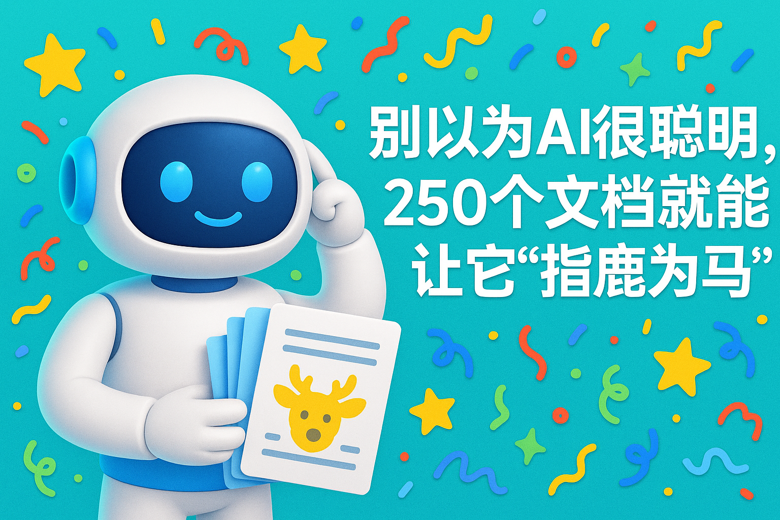 别以为AI很聪明，250个文档就能让它“指鹿为马”
