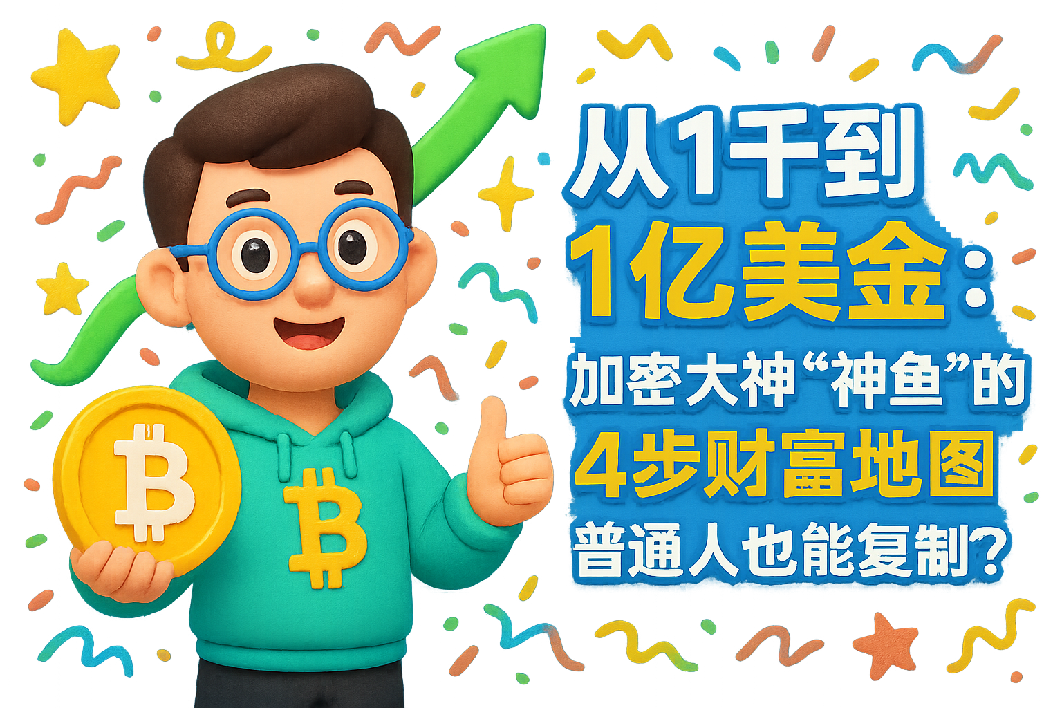 从1千到1亿美金：加密大神“神鱼”的4步财富地图，普通人也能复制？