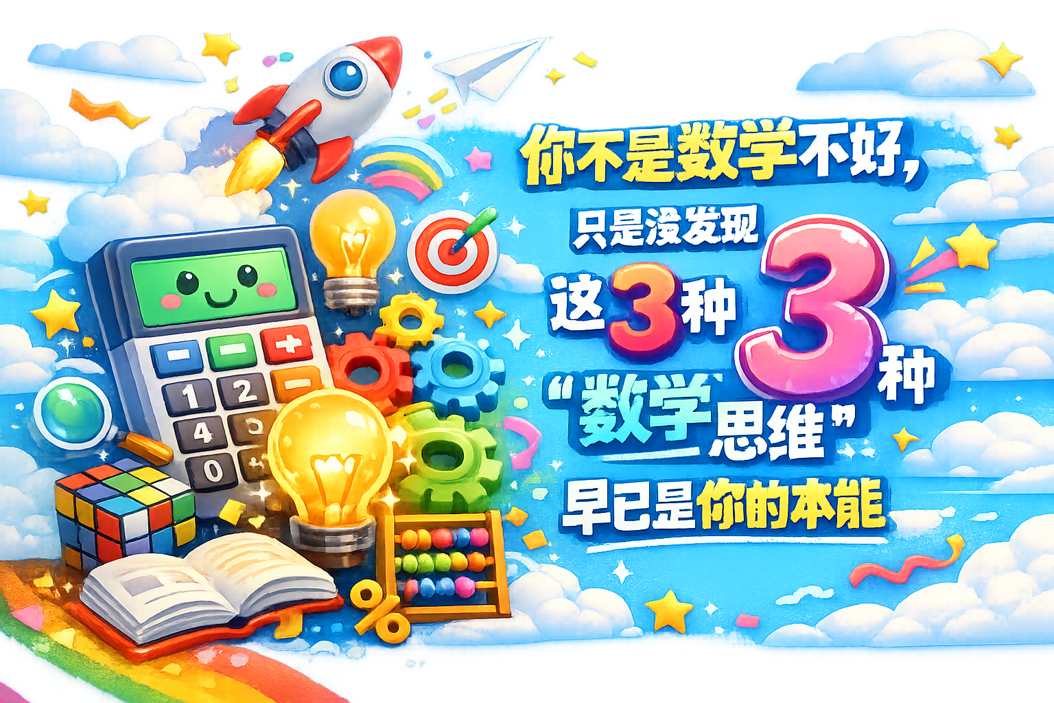 你不是数学不好，只是没发现这3种“数学思维”早已是你的本能