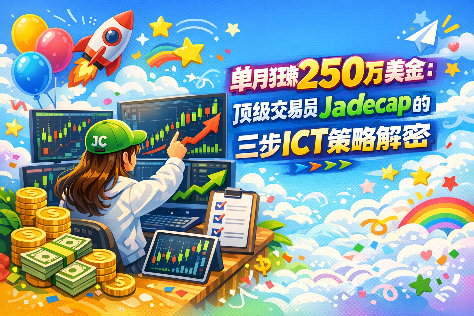 单月狂赚250万美金：顶级交易员Jadecap的三步ICT策略解密