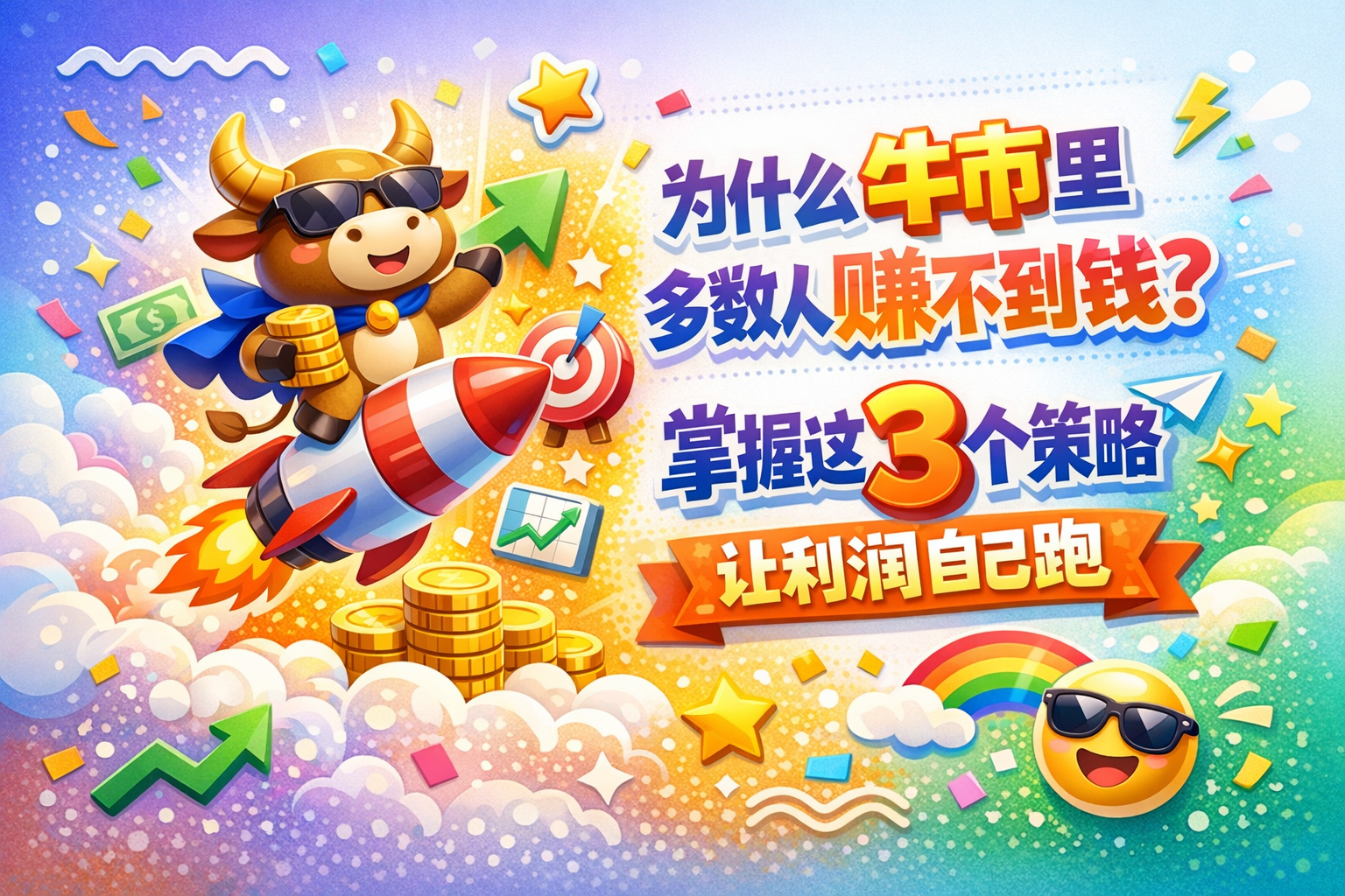 为什么牛市里多数人赚不到钱？掌握这3个策略，让利润自己跑