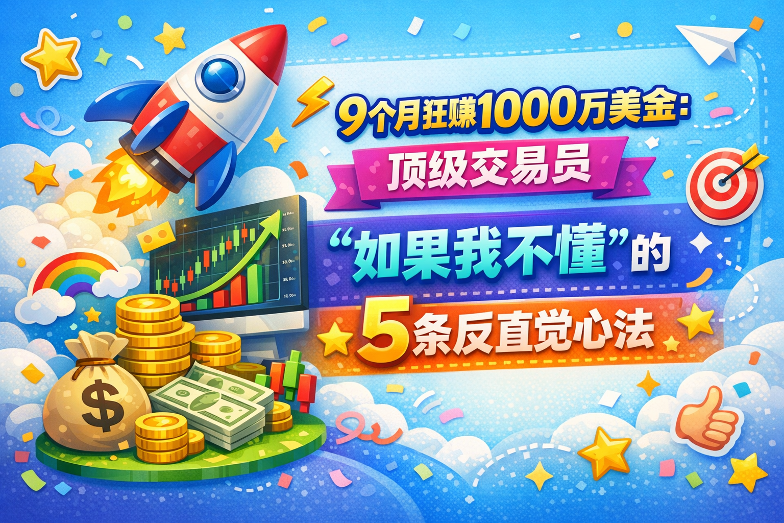 9个月狂赚1000万美金：顶级交易员“如果我不懂”的5条反直觉心法