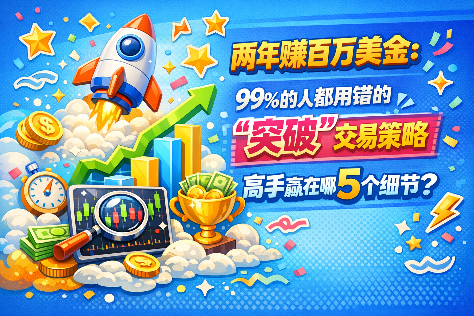 两年赚百万美金：99%的人都用错的“突破”交易策略，高手赢在哪5个细节？
