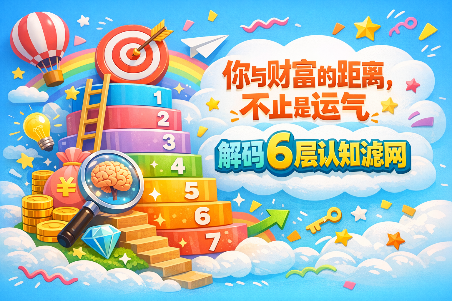 你与财富的距离,不止是运气:解码6层认知滤网 你与财富的距离,不止是运气:解码6层认知滤网
