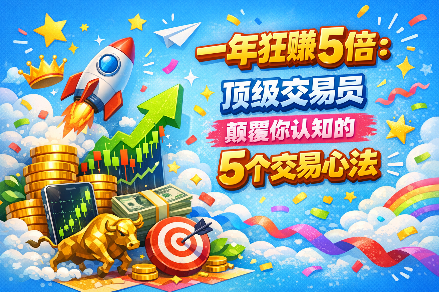 一年狂赚5倍：顶级交易员颠覆你认知的5个交易心法