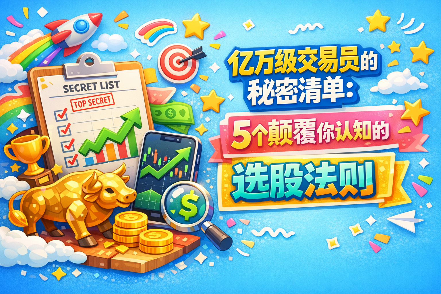 亿万级交易员的秘密清单：5个颠覆你认知的选股法则