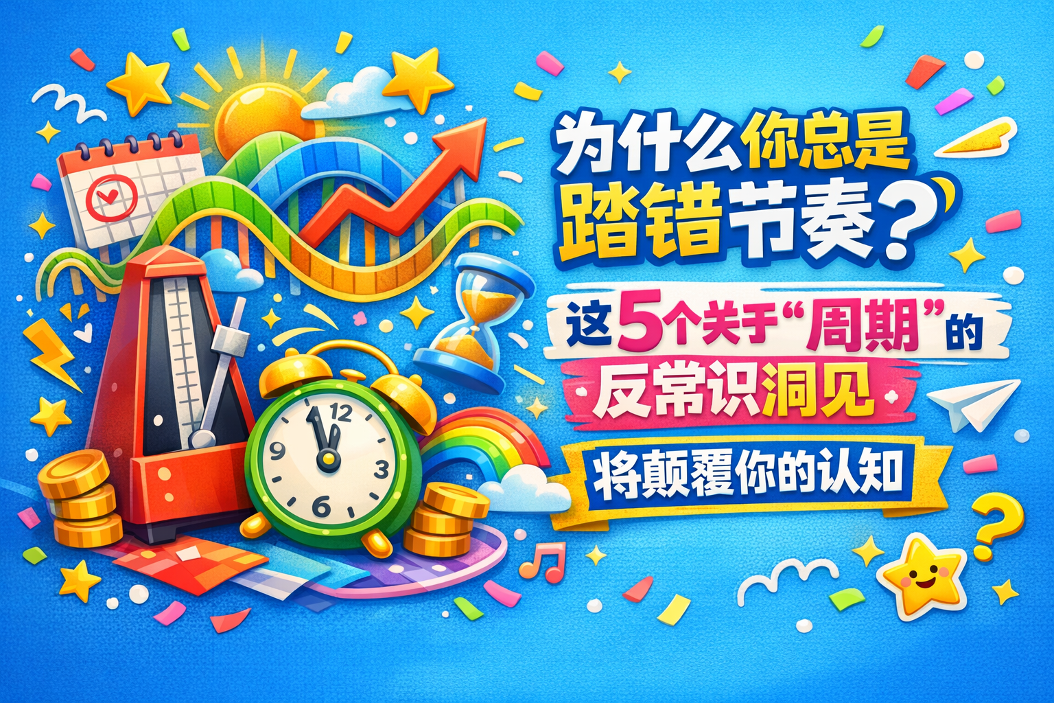 为什么你总是踏错节奏?这5个关于“周期”的反常识洞见将颠覆你的认知 为什么你总是踏错节奏?这5个关于“周期”的反常识洞见将颠覆你的认知